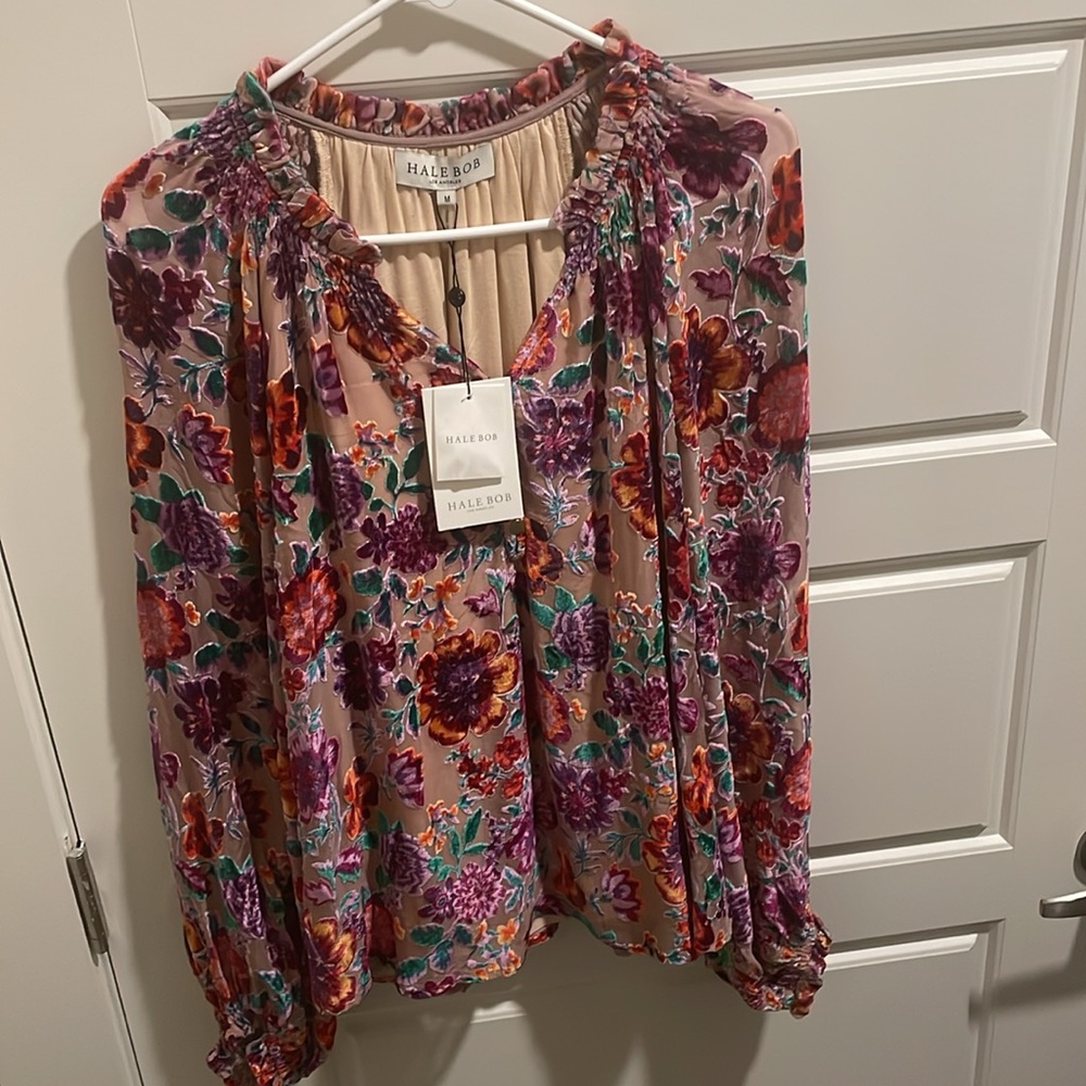 BNWT Hale Bob Stevie Silk Top, Size Medium - Picture 5 of 6